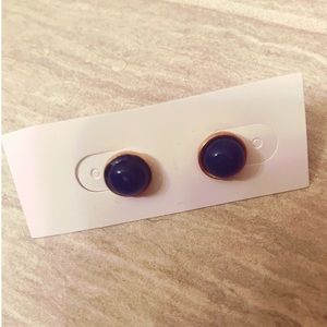 FREE w/ any clothing purchase - Navy & Gold Studs
